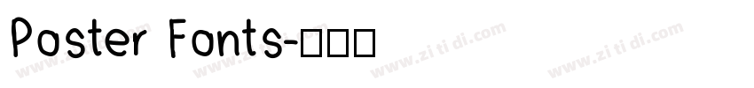 Poster Fonts字体转换